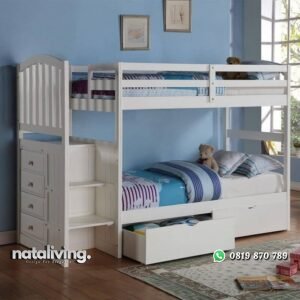 Ranjang Tingkat Minimalis Model Terbaru Jepara nataliving furniture