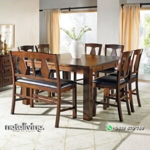 Set Meja Makan Bar Jati JH-ID 17 nataliving furniture