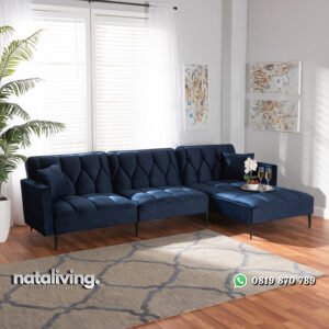 Sofa Sudut Minimalis Model Retro Modern Terbaru nataliving furniture