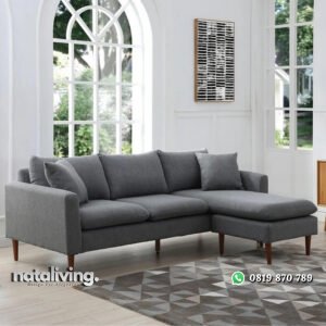 Sofa Sudut Retro Model L Minimalis Terbaru Jepara nataliving furniture
