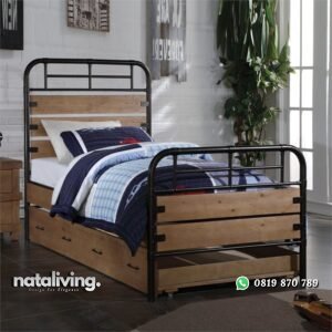 Tempat Tidur Anak Besi Minimalis nataliving furniture