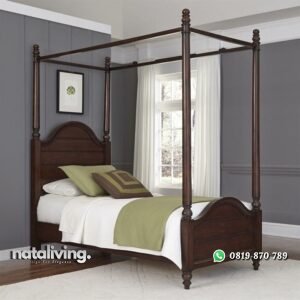 Tempat Tidur Anak Kanopi Kayu nataliving furniture
