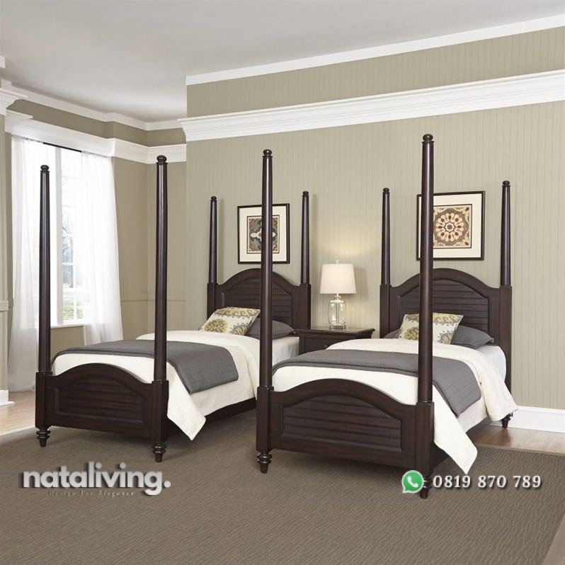 Tempat Tidur Anak Kanopi Jati Cicio nataliving furniture 1 Tempat Tidur Anak Kanopi Jati Cicio nataliving furniture 1