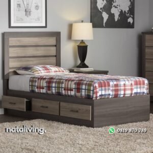 Tempat Tidur Anak Kayu Solid Fonsi nataliving furniture