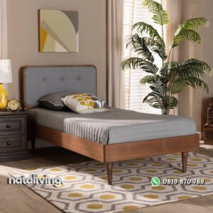 Tempat Tidur Anak Kayu Jati Model Minimalis Retro nataliving furniture
