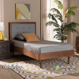 Tempat Tidur Anak Kayu Model Minimalis Retro Jati nataliving furniture