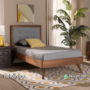 Tempat Tidur Anak Kayu Retro Model Minimalis Jati nataliving furniture