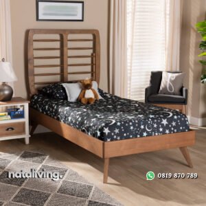 Tempat Tidur Anak Retro Model Minimalis Kayu Jati nataliving furniture