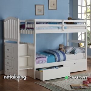 Tempat Tidur Anak Tingkat Tangga Laci nataliving furniture