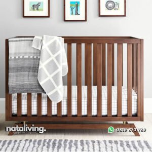 Tempat Tidur Bayi Kayu Jati Gaya Minimalis Terbaru nataliving furniture