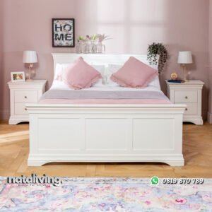 Tempat Tidur Duco Putih Gaya Minimalis Terbaru nataliving furniture
