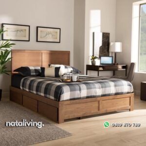 Tempat Tidur Jati Jepara Aras Model Minimalis nataliving furniture