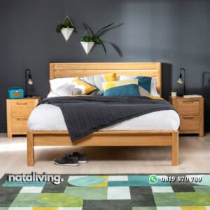 Tempat Tidur Jati Terbaru Desain Minimalis 2021 nataliving furniture