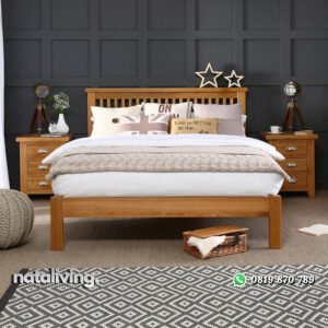 Tempat Tidur Kayu Sederhana Gaya Minimalis nataliving furniture