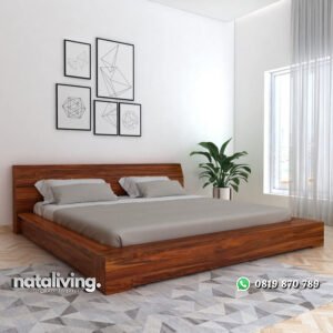 Tempat Tidur Kayu Minimalis Modern Dari Jati nataliving furniture