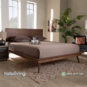 Tempat Tidur Retro Minimalis Terbaru Dari Kayu Jati nataliving furniture