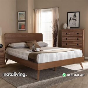 Tempat Tidur Retro Terbaru Desain Minimalis Jati nataliving furniture