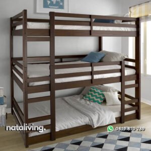 Tempat Tidur Tingkat 3 Murah Model Minimalis nataliving furniture