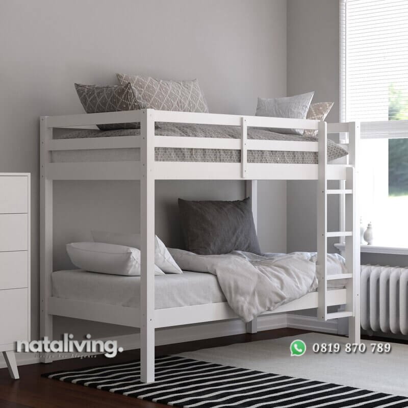 Tempat Tidur Tingkat Anak Warna Putih Minimalis nataliving furniture 1 Tempat Tidur Tingkat Anak Warna Putih Minimalis nataliving furniture 1