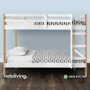 Tempat Tidur Tingkat Kayu Minimalis Model Terbaru nataliving furniture
