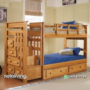 Tempat Tidur Tingkat Tangga Laci nataliving furniture