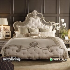 Tempat Tidur Ukir Mewah Emas nataliving furniture